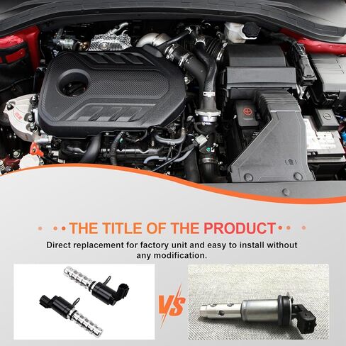 مدخل الملف اللولبي VVT والعادم متوافق مع مجموعة مستشعر موضع العمود المرفقي وعمود الحدبات Hyundai/Kia مناسب لسانتا في/سوناتا/أوبتيما 2011-2015 2.0L/2.4L استبدال # 24375-2G500 243552G500 in Saudi Arabia
