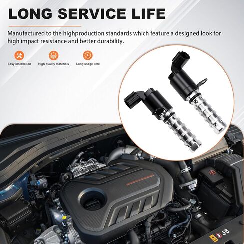 مدخل الملف اللولبي VVT والعادم متوافق مع مجموعة مستشعر موضع العمود المرفقي وعمود الحدبات Hyundai/Kia مناسب لسانتا في/سوناتا/أوبتيما 2011-2015 2.0L/2.4L استبدال # 24375-2G500 243552G500 in Saudi Arabia