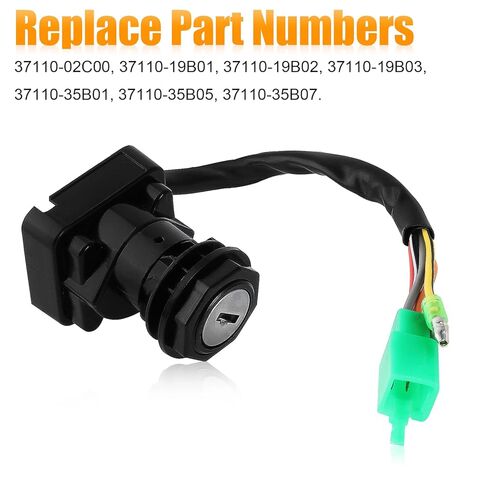 Ignition Key Switch Compatible with Suzuki Quadrunner 250 160 230 300 LTF250 LTF250F LT160 LT160E LTF160 LT230E LT300E King Quad 300 LTF300F 4WD 37110-02C00 35B01 35B05 19B01 19B02 35B07 ATV in Saudi Arabia