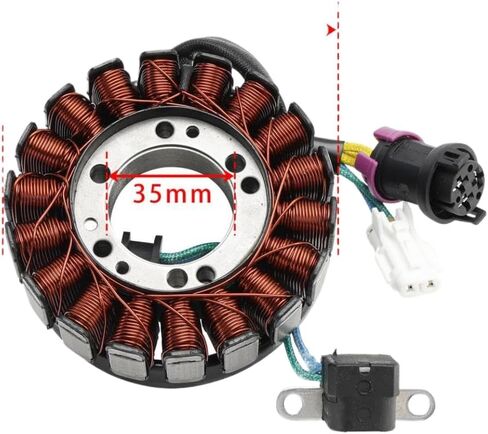 مولد مغناطيسي ثابت 93 مم 27450 متوافق مع Linhai 27450 400 ATV Carb Quad in Saudi Arabia