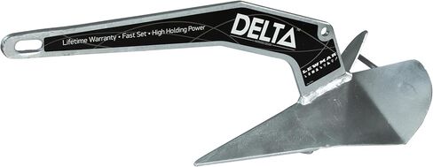 Lewmar Galvanized Steel Claw Anchor 66 lbs. for Boats 42'-58', Bruce-Style Claw for Quick Setting, Bow Roller Compatible, Measures 31-15/16" L x 20-1/4" W x 15-5/8" H - 2020202249 in Kuwait
