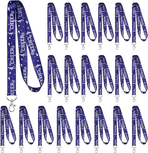 24 Pcs Cheer Lanyards Keychains Cheer Gifts Bulk for Team Cheerleaders ID Wallet Badge Key Holder for Cheerleading in Saudi Arabia