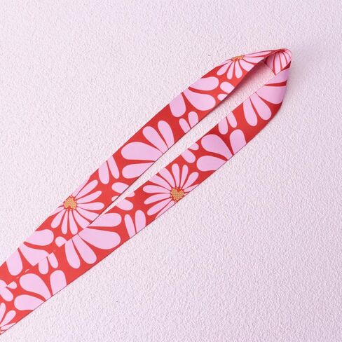 Breakaway Pink Daisy Teacher Lanyard for Keys Keychain,with Quick Release Buckle and Metal Keyring,Cute Neck Polyester Cell Phone Strap,Great Gift for Women,Teachers,Students,Staff in Saudi Arabia