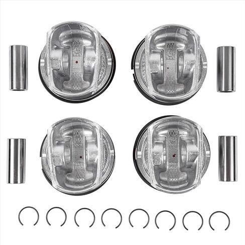 4 Pcs Pistons And Ring Set 11257566019 Compatible With R55 R61 N14 TURBO Cooper Countryman 06 16 Engine Spare Parts in Kuwait