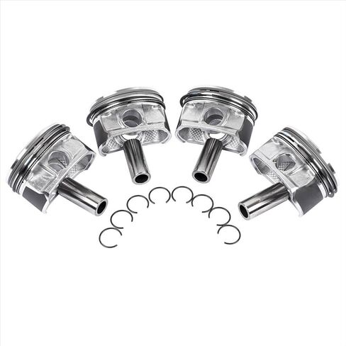 4 Pcs Pistons And Ring Set 11257566019 Compatible With R55 R61 N14 TURBO Cooper Countryman 06 16 Engine Spare Parts in Kuwait