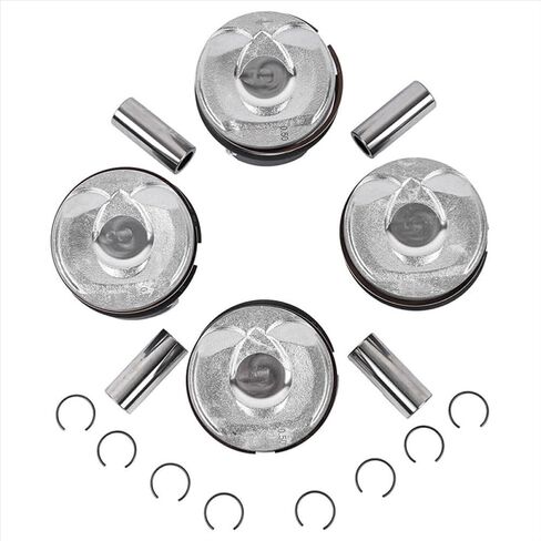 4 Pcs Pistons And Ring Set 11257566019 Compatible With R55 R61 N14 TURBO Cooper Countryman 06 16 Engine Spare Parts in Kuwait