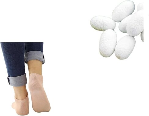 80% Real Mulberry Silk No Show Socks High Luxury Content Women Breathable Comfort in Saudi Arabia