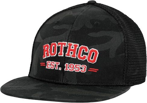 Rothco 36990: Est. 1953 Embroidered Midnight Black Camo Trucker Hat in Saudi Arabia