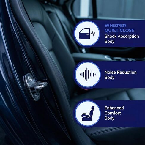 12Pcs Car Door Latch Cover, Silicone Car Door Lock Protective Cover, Non-Slip Car Door Shock Absorber Pads for Noise Reduction, Anti Collision in Kuwait