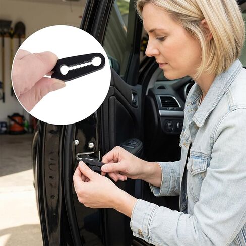 12Pcs Car Door Latch Cover, Silicone Car Door Lock Protective Cover, Non-Slip Car Door Shock Absorber Pads for Noise Reduction, Anti Collision in Kuwait
