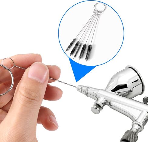 Carburetor Cleaning Kit, 3 Double Head Brushes 32 Needles 10 Nylon Brushes 4 Hooks 1 Scraper 1 Wrench Carbons Dirt Jet Cleaner for Motorcycle Airbrush Throttle Body Torch Tip Carb Chainsaw in Saudi Arabia