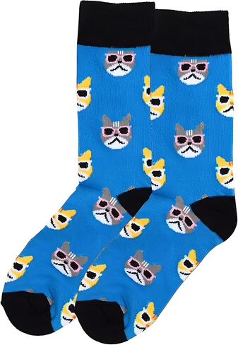 Forest & Twelfth Women’s Crew Cut Socks, Animal Themes, Fun and Unique Graphic Socks, One Size Fits Most in Saudi Arabia