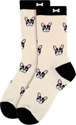 Forest & Twelfth Women’s Crew Cut Socks, Animal Themes, Fun and Unique Graphic Socks, One Size Fits Most in Saudi Arabia