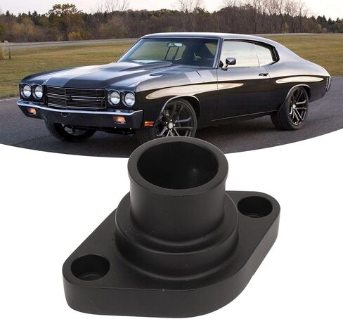 Engine Coolant Thermostat Housing Assembly Compatible with SBC BBC Small Block Big Block Chevy 283 302 305 327 350 383 396 427 454 502, Water Neck Thermostat Housing Replaces 8457BK in Kuwait