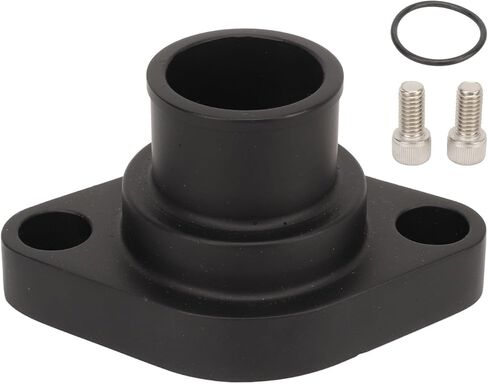 Engine Coolant Thermostat Housing Assembly Compatible with SBC BBC Small Block Big Block Chevy 283 302 305 327 350 383 396 427 454 502, Water Neck Thermostat Housing Replaces 8457BK in Kuwait