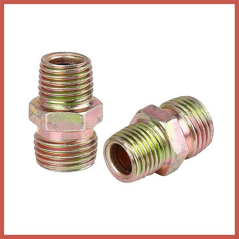 ACROPIX 2pcs 1/4" NPT to M16 x 1.5mm Male Straight Air Hose Fitting Connector Adapter Car Parts in Saudi Arabia