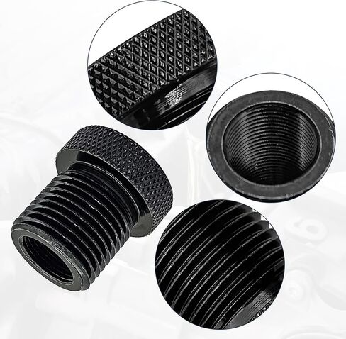 2 Pack 1/2x28 to 3/4x16 Steel Thread Adapter with Rubber Washer Universal Oil Filter Adapter Replacement for Broken Fittings Car Accessories for Truck SUV and Most Vehicles in Kuwait