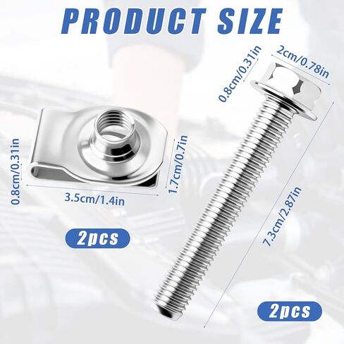 Fuel Tank Strap Bolts Hardware Kit, 304 Stainless Steel Gas Tank Strap Upgrade Replacement Compatible with Silverado 1999-2021 Select Models, Fits GM Part Numbers 11516770 11519894 15743078 (2 Sets) in Saudi Arabia