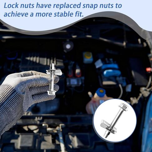 Fuel Tank Strap Bolts Hardware Kit, 304 Stainless Steel Gas Tank Strap Upgrade Replacement Compatible with Silverado 1999-2021 Select Models, Fits GM Part Numbers 11516770 11519894 15743078 (2 Sets) in Saudi Arabia