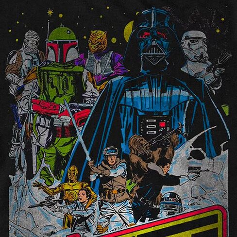 Star Wars T-Shirt Men's The Empire Strikes Back Throw Back Design Adult Tee in Saudi Arabia