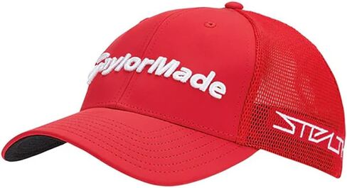 TaylorMade NEW Golf Tour Cage 2022 Stealth Fitted Hat Cap - Red L/XL in Saudi Arabia