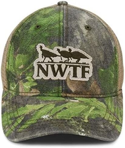 Paramount Outdoors NWTF Patch Cap Mossy Oak Obsession Mesh Back Adjustable Baseball Cap for Men Turkey Hunting Hat in Kuwait