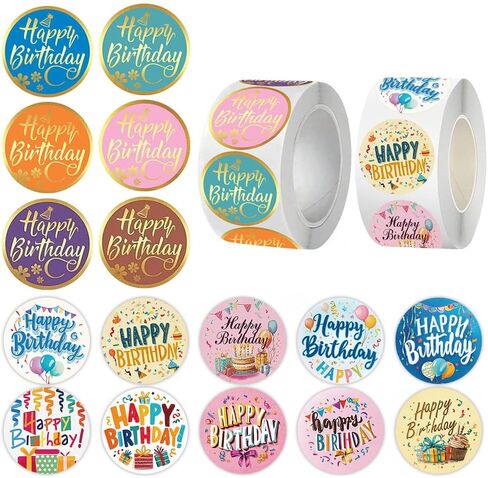 1000 قطعة من ملصقات عيد الميلاد السعيدة، ملصقات بالونات عيد الميلاد الملونة، ملصقات دائرية لأعياد الميلاد، ملصقات أختام في 16 تصميمًا لملصقات تزيين ملصقات الحفلات in Kuwait