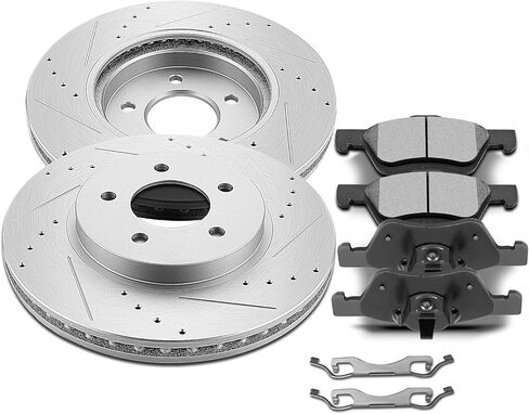 SCITOO Front 11.92" Brake Pads and Rotors Kits Fit For Ford For Escape 2005 2006 2007 2008 2009 2010 2011 2012,For Mazda Tribute 2005-2006 2008-2011,For Mercury Mariner 2005-2011 in Saudi Arabia