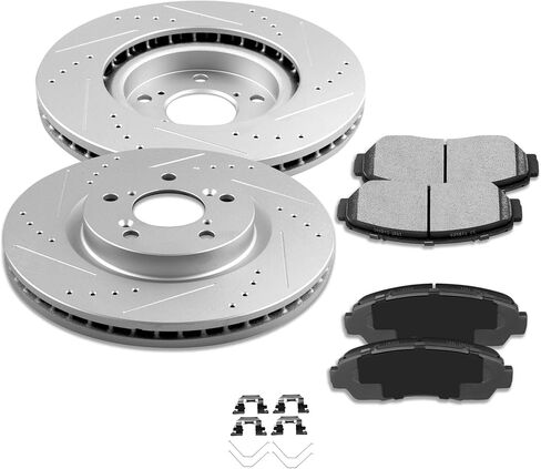 SCITOO Front 11.92" Brake Pads and Rotors Kits Fit For Ford For Escape 2005 2006 2007 2008 2009 2010 2011 2012,For Mazda Tribute 2005-2006 2008-2011,For Mercury Mariner 2005-2011 in Saudi Arabia