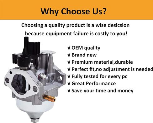 مكربن ​​متوافق مع 16100-Z8B-901 GCV 160 Honda Carburetor HRR216K10VKAA HRR216K9VKA HRS216K5 HRS216K6 يناسب Husqvarna HU700F HU700H 7021P وCraftsman M250 160CC أجزاء جزازة العشب in Kuwait