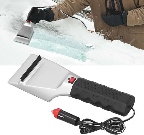 12V Auto Heated Snow Shovel, Electric Heated Ice Scraper for Car, Snow Removal Shovel Windshield Glass Defrost, Ice Miracle Window Scraper in Saudi Arabia