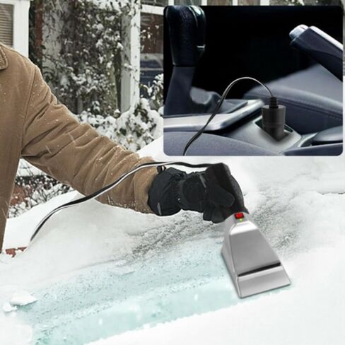 12V Auto Heated Snow Shovel, Electric Heated Ice Scraper for Car, Snow Removal Shovel Windshield Glass Defrost, Ice Miracle Window Scraper in Saudi Arabia