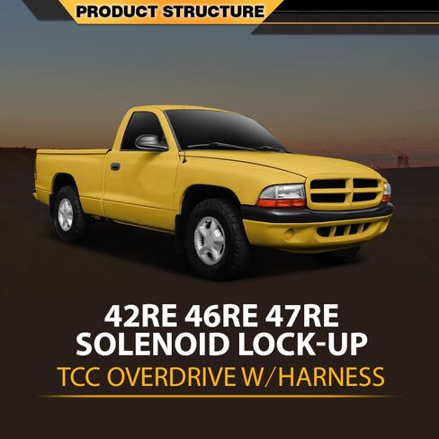 42RE 46RE 47RE قفل الملف اللولبي TCC Overdrive مع حزام يناسب جميع ناقل الحركة A500 وA518 1996-1999، قابس دائري 8 دبابيس in Saudi Arabia