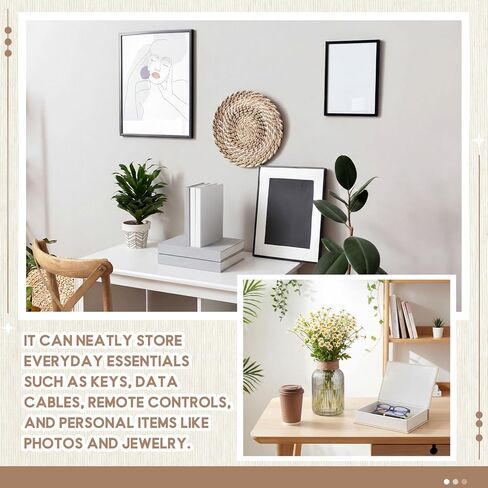 Novabright 9 Pcs Faux Decorative Book Box Set for Home Decor Linen Fake Book Storage Box with Hidden Storage Magnetic Aesthetic Decor for Modern Coffee Tables Bookshelves in Kuwait