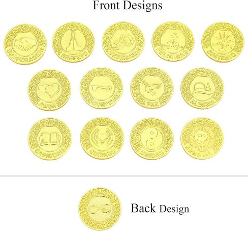 TINGKU Spanish Wedding Arras – Arras para Boda Católica، Arras de Boda Cristiana con 13 Monedas، عملات الزفاف المسيحية، Decoración para Bodas، صندوق جلدي-عملات ذهبية HB in Saudi Arabia