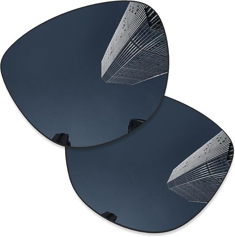 4 Pairs Ploarized Replacement Lenses for Oakley Frogskins OO9013/Frogskins LX OO2043/Frogskins Mix OO9428/Frogskins Range OO9284 Sunglasses - Black + Silver Titanium + Ice Blue + Fire Red in Saudi Arabia