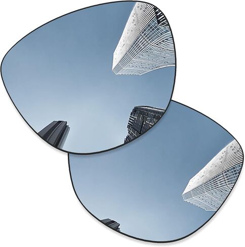 4 Pairs Ploarized Replacement Lenses for Oakley Frogskins OO9013/Frogskins LX OO2043/Frogskins Mix OO9428/Frogskins Range OO9284 Sunglasses - Black + Silver Titanium + Ice Blue + Fire Red in Saudi Arabia
