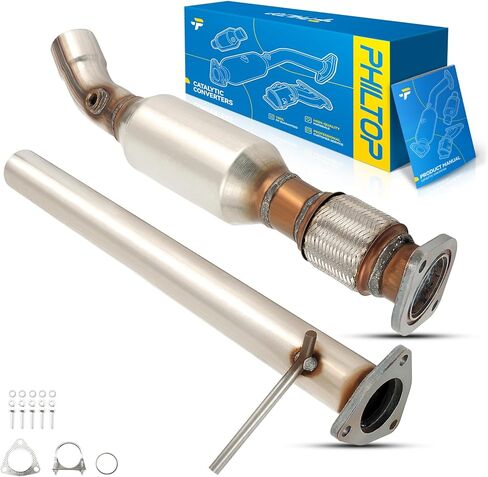 PHILTOP High Flow Catalytic Converter Fit for 2005-2009 Equinox 3.4L，2006-2009 Torrent 3.4L Direct-Fit Stainless Steel Catalytic Converter OE 54526 in Saudi Arabia