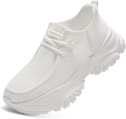 حذاء Kundork النسائي سهل الارتداء للمشي، غير قابل للانزلاق، رياضي للجري والتنس، مسامي، مناسب للتمارين الرياضية، أحذية رياضية مريحة in Kuwait