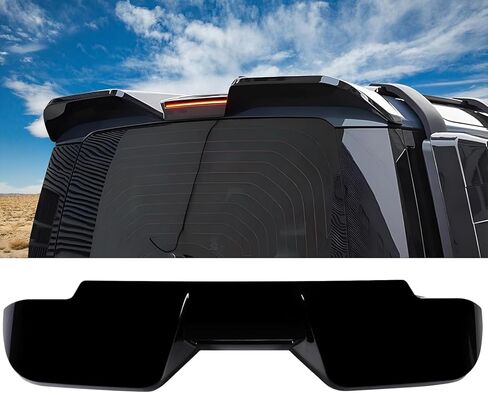 جناح سبويلر للشفاه الخلفي متوافق مع Land Rover Defender 90 110 130 2025 2024 2023 2022 2021 2020، ملحقات غطاء الذيل الأسود اللامع in Saudi Arabia