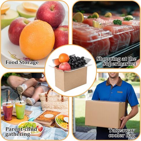 10 Pcs Insulated Shipping Boxes, 8.7" x 4.5" x 6.3" Cold Chill Double Insulated Carton with Aluminum Foil Liner for Frozen and Hot Food Reusable Foam Mailing Box for Travel Mailing Packing in Saudi Arabia