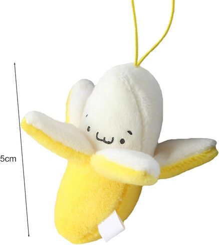 4Pcs Yellow Cute Banana Shape Pendant Birthday for Decoration (1.97 inches) in Saudi Arabia