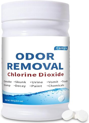 Chlorine Dioxide Odor Removal, for Cars & Homes, Chlorine Dioxide Tablets for Gas, Smoke, Urine, Carpet Odors & More, Fast-Acting, Removes Odors at the Source in Saudi Arabia