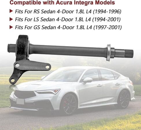 44500-SR3-J81 عمود متوسط ​​CV متوافق مع Honda CR-V 2WD 4WD LX AT 1997-2001، يناسب Acura Integra 1994-2001 استبدال #44500SR3J81 in Kuwait