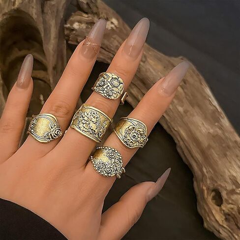Stackable Rings for Women Ring Set Stacking Rings Knuckle Rings Stylish Jewelry Gift Set in Saudi Arabia