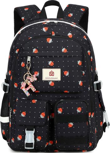 Laptop School Backpack for Teen Girls Women 15.6 Inch Cute College Backpacks Large Elementary Middle High School Bag Kids Student Strawberry Bookbag Anti Theft Travel Casual Daypack (Pink-Strawberry) in Saudi Arabia