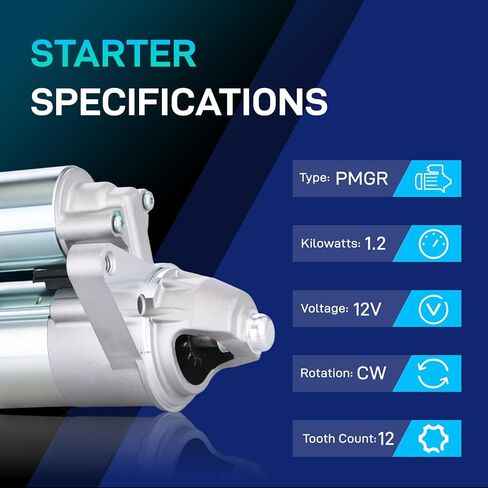 New Starter Compatible with 2011 2012 Ford F-150 3.5L 3.7L V6, 2011 2012 Mustang 3.7L V6, 1.2KW 12V 12T, 5405N BR3T-11000-AC BR3Z-11002-A in Saudi Arabia
