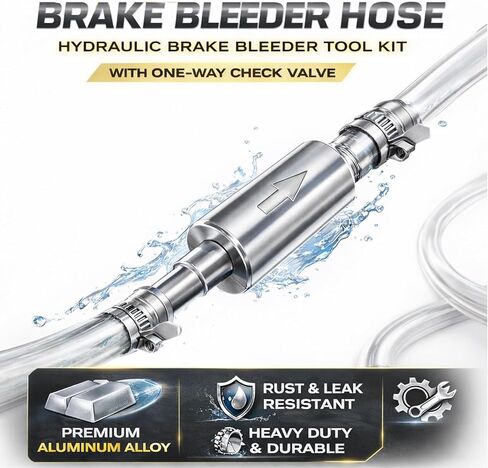 Brake Bleeder Hose - One Way Check Valve Tube Bleeding Tool Kit for Hydraulic System Bleeding for Car Motorcyle Clutch (1PCS) in Saudi Arabia