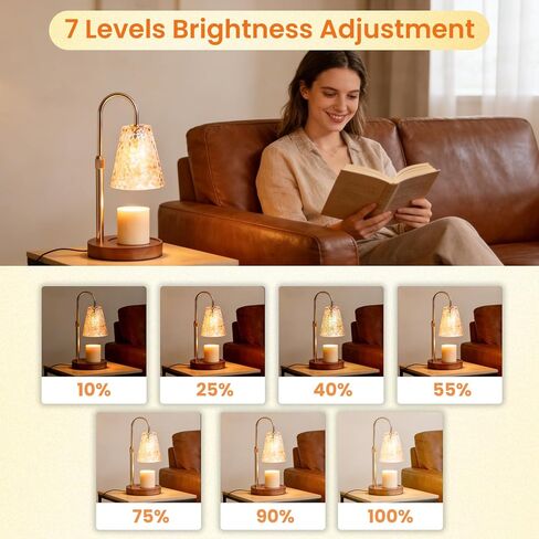 Leopard Candle Warmer Lamp with Timer & Dimmer, Vintage Wickless Candle Heater Lamp for All Jar Candles, Adjustable Height Wax Melt Lamp, Gift for Mother Her Birthday House Warming Home Decor in Saudi Arabia