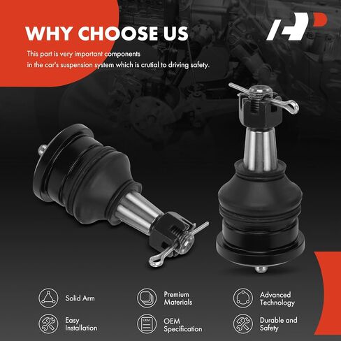 A-Premium 2 x Front Lower Ball Joints, Compatible with Toyota Yaris 2006-2018, Echo 2000-2005, MR2 Spyder 2000-2005, Prius C 2012-2018 & Scion xB xA 2004-2006, xD 2008-2014 in Saudi Arabia